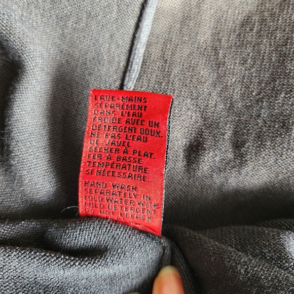 NWT RED L open front knit cardigan, ombre purple grey - Picture 5 of 9